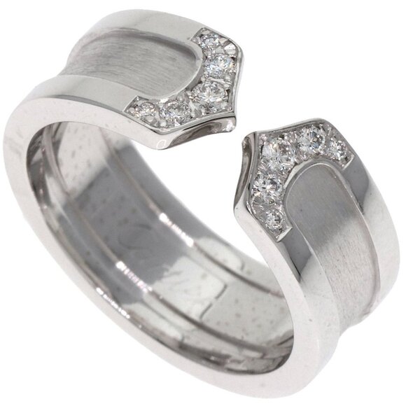 CARTIER 18k White Gold Diamond Ring #48 - Picture 1 of 11